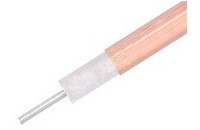 .047 Semi-Rigid Coax Cable with a Bare Copper Outer Conductor in Coiled Sections