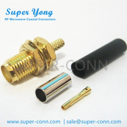 SMA FEMALE CRIMP FOR RG174/U RG316/U RG188A/U LMR-100