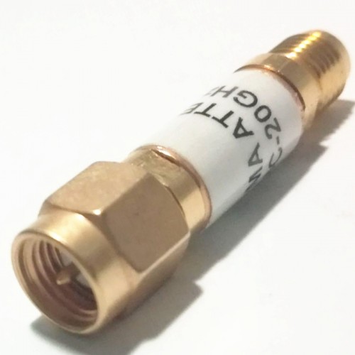 2 dB Fixed Attenuator SMA Male To SMA Female Up To 18 GHz Rated To 2 Watts 